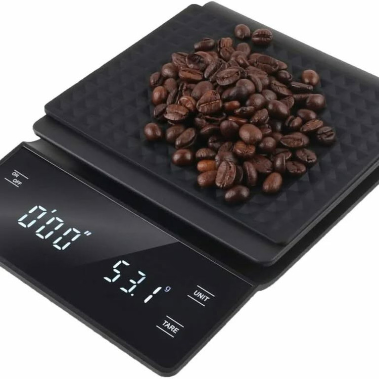 ترازو قهوه سه کیلویی لمسی مدل ek6002 باطری خور تایمر دار